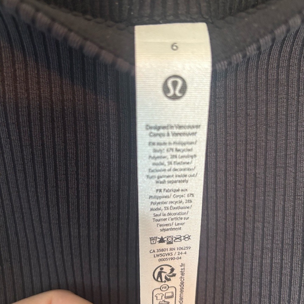 Black/Charcoal Ribbed Pants - Picture 6 of 10